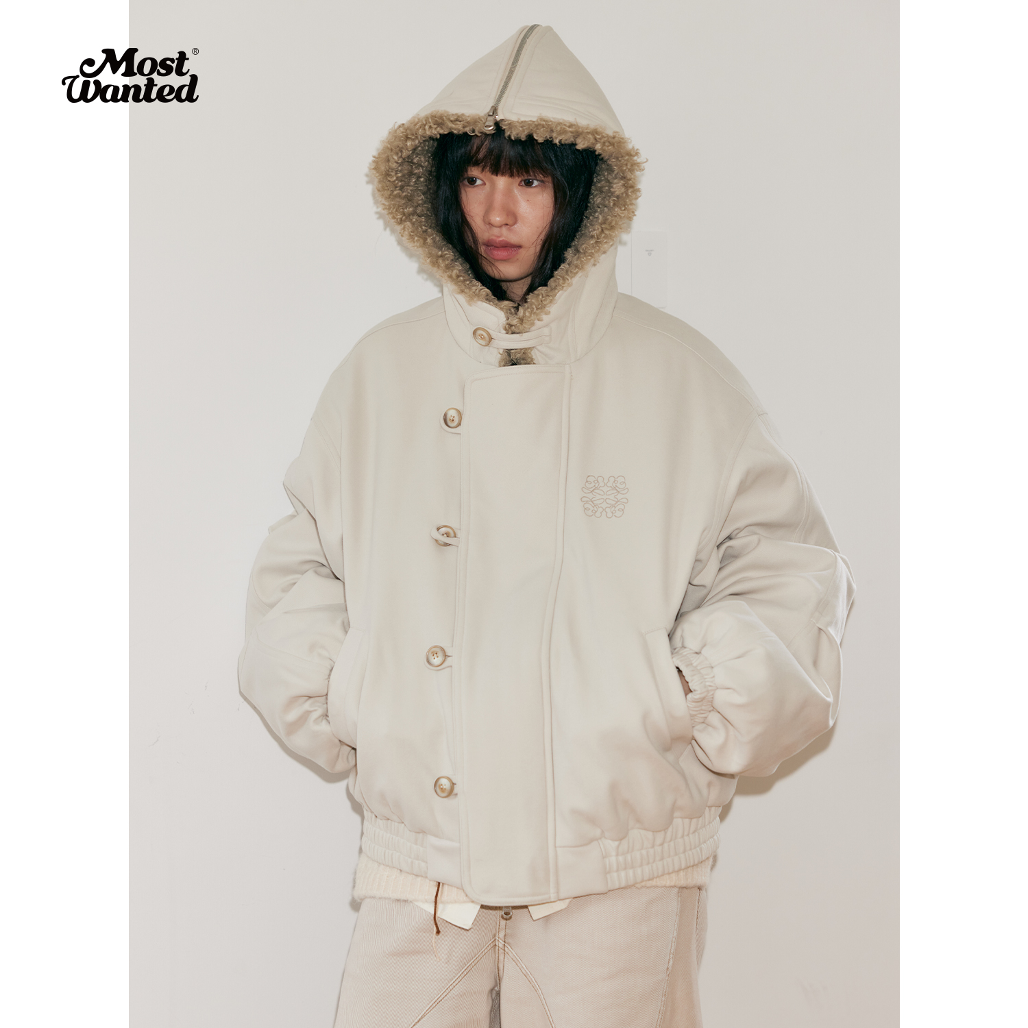 MostWanted改良N2B毛领呢料棉服M2434172