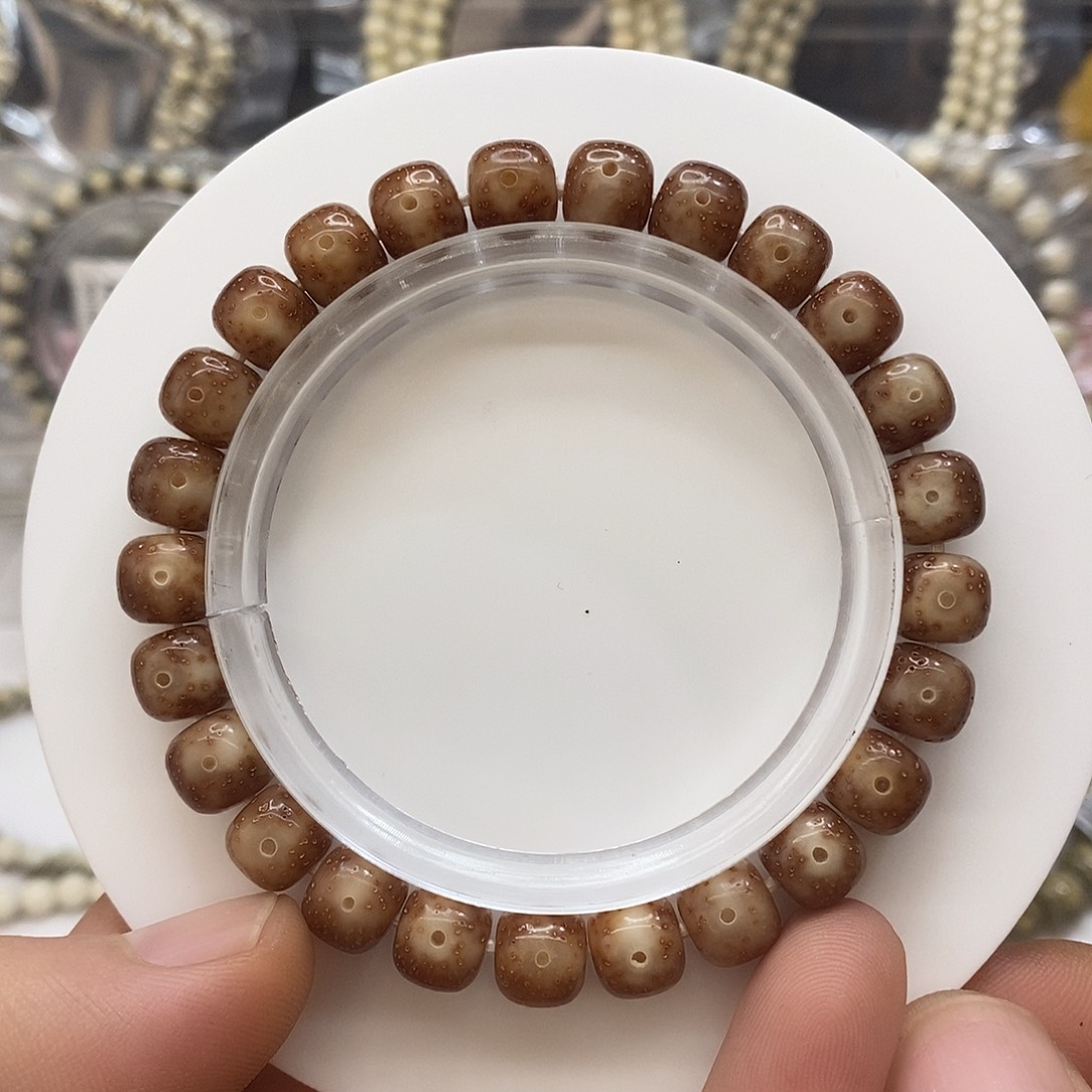 吊坠星月菩提粉皮8x7