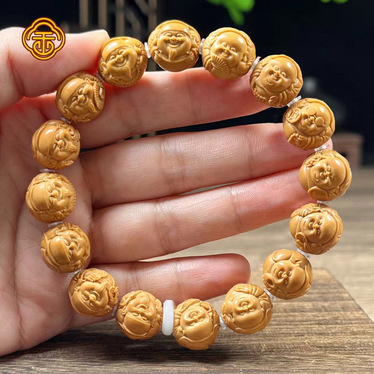 猴头核桃 1.3荷叶财迷文玩手串 