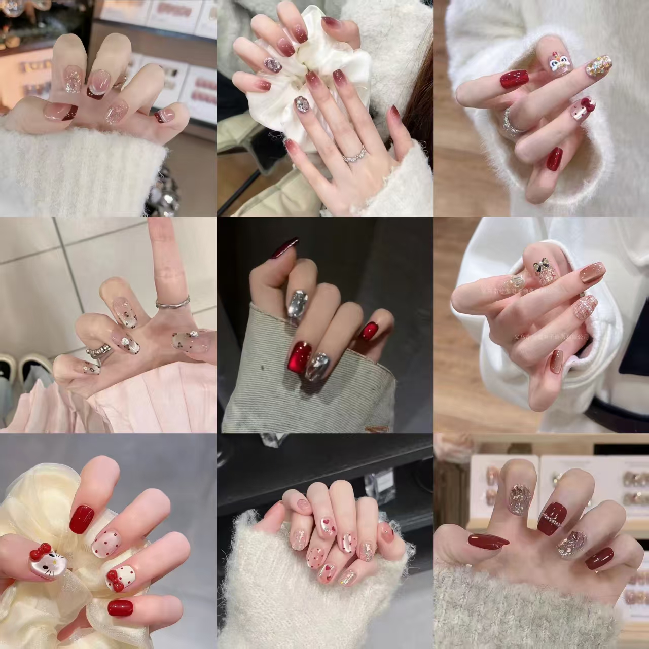 【经典爆款】开春经典爆款美甲任选.送烤灯+固态胶+搓条+水晶棒