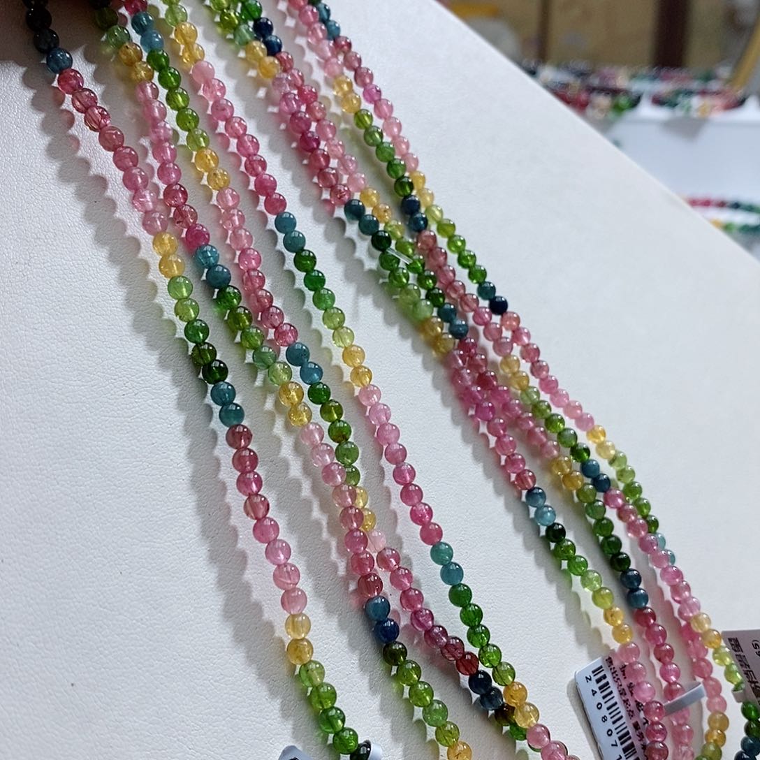 碧玺手链未镶嵌多样性发一条