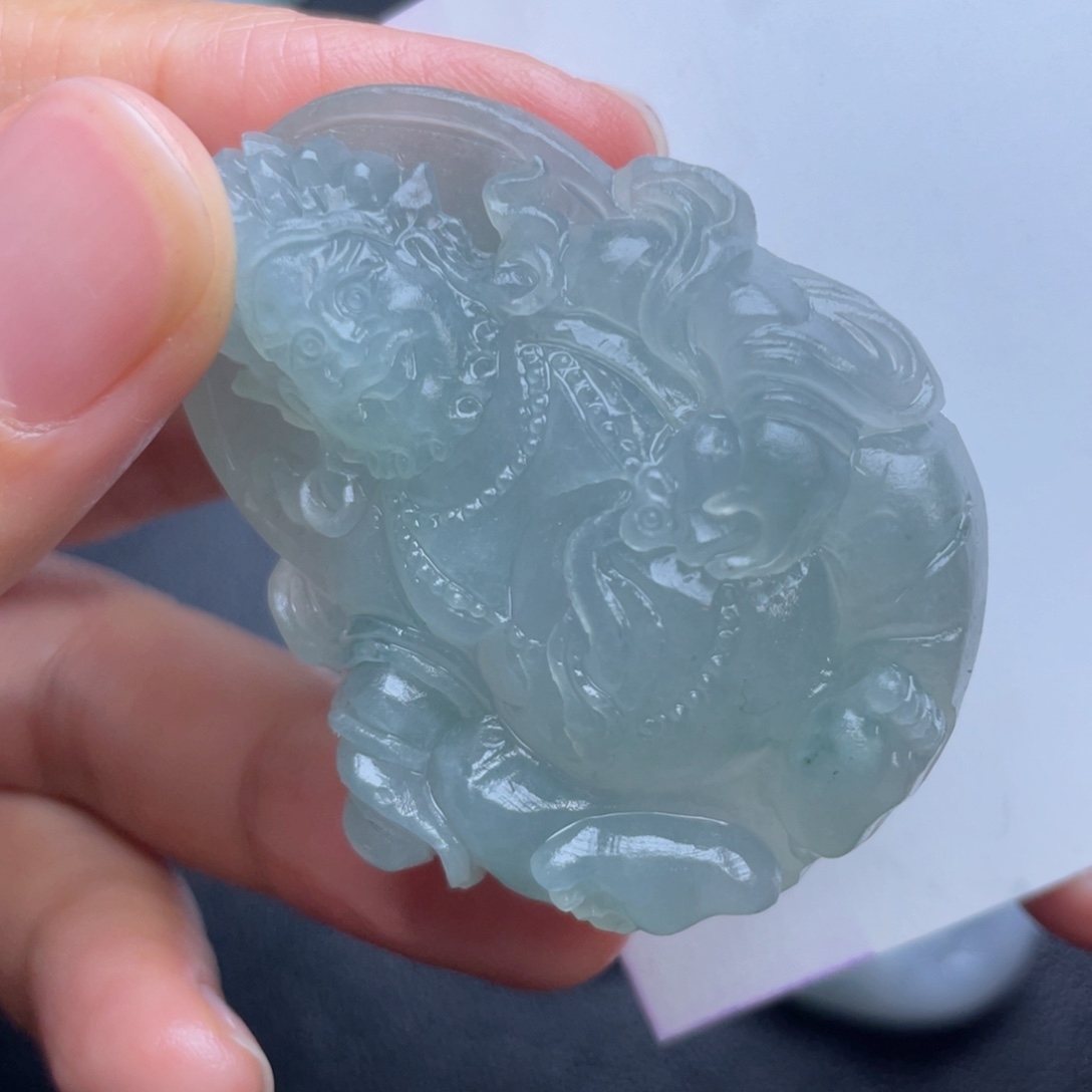 定制翡翠未镶嵌翡翠吊坠