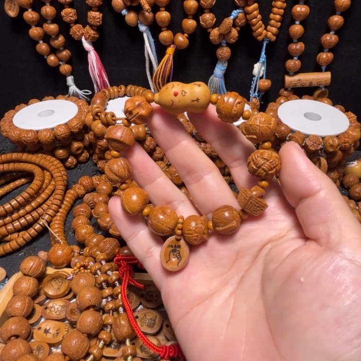 桃核手串葫芦多宝手链
