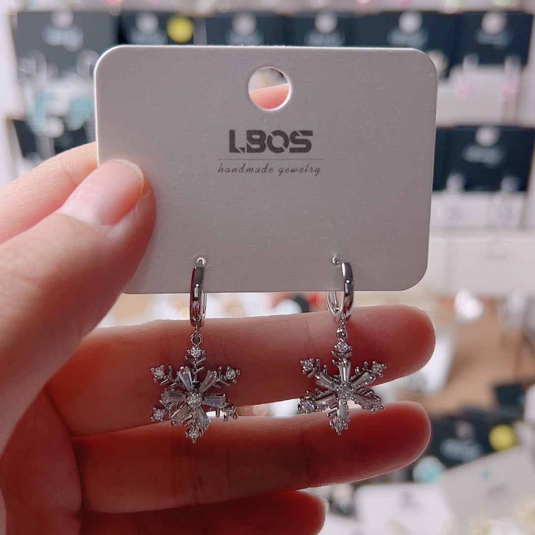 *****锆石纯铜合金耳环