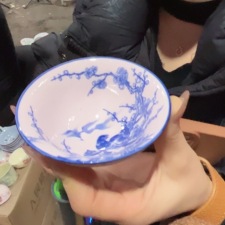 瓷其他景德镇高温瓷斗笠杯一个   3