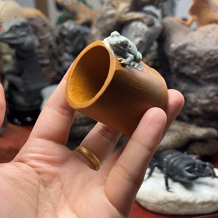 东北石松花石摆件