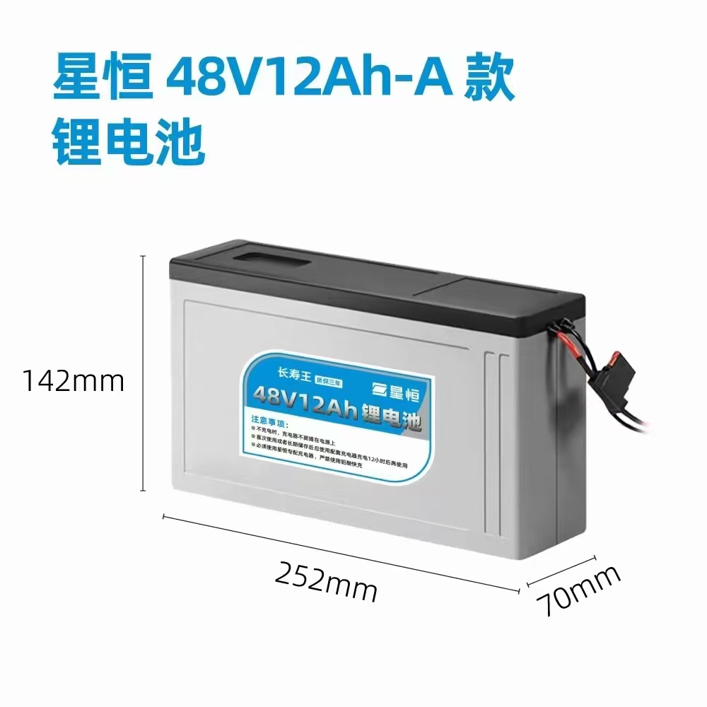 原装48V12AH锂电池电动车通用长寿王全国联保三年