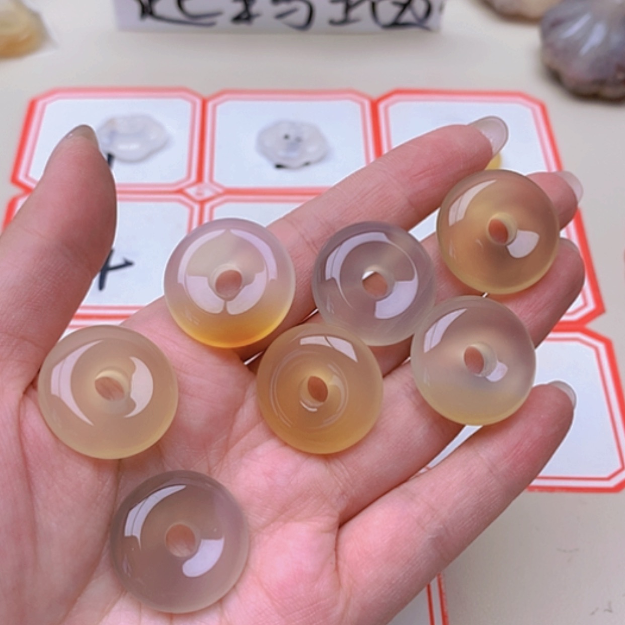 【闪购商品】未镶嵌玛瑙/玉髓珠宝半成品泽***0