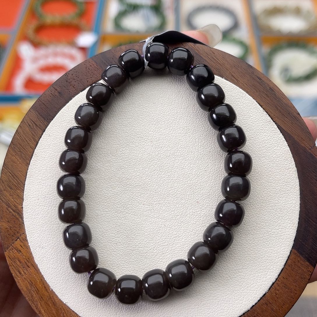 和田玉未镶嵌手串Z19卡7×8