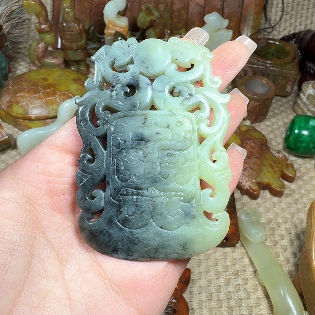 白玉菩提吊坠挂件