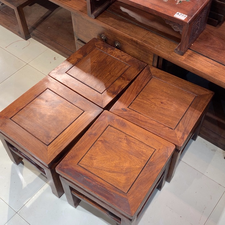 【闪购商品】花梨木类舍**富贵凳一套8888888