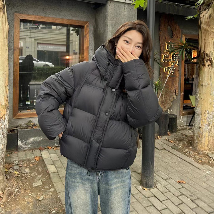 羽绒服正品90白鹅绒女加厚保暖短款新款冬季百搭连帽外套2528