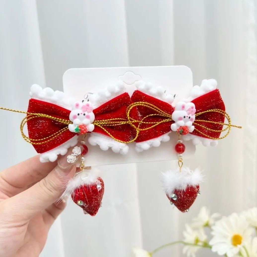 可爱漂亮的发饰发网假发组合（以直播间为准）