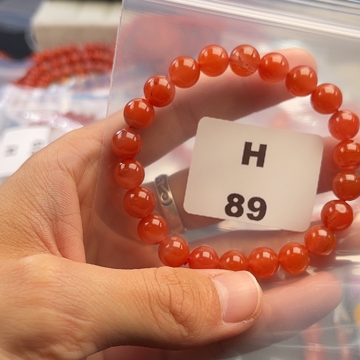 南红玛瑙未镶嵌多样性发货默认微瑕称重9mm