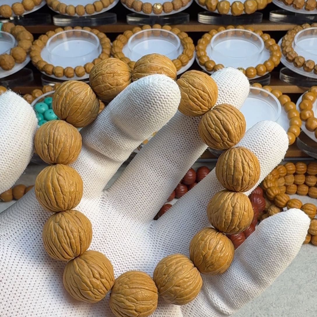 核桃手串/手链微瑕凤羽