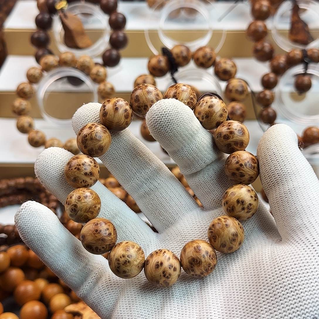 柏木（崖柏）手串/手链鵬**.太行崖柏1.5瘤疤手串