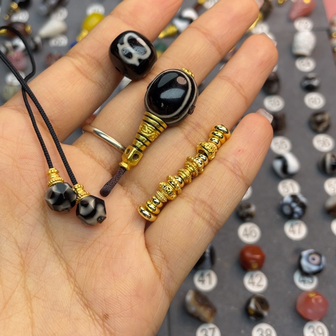 玛瑙/玉髓配饰合金别****滴