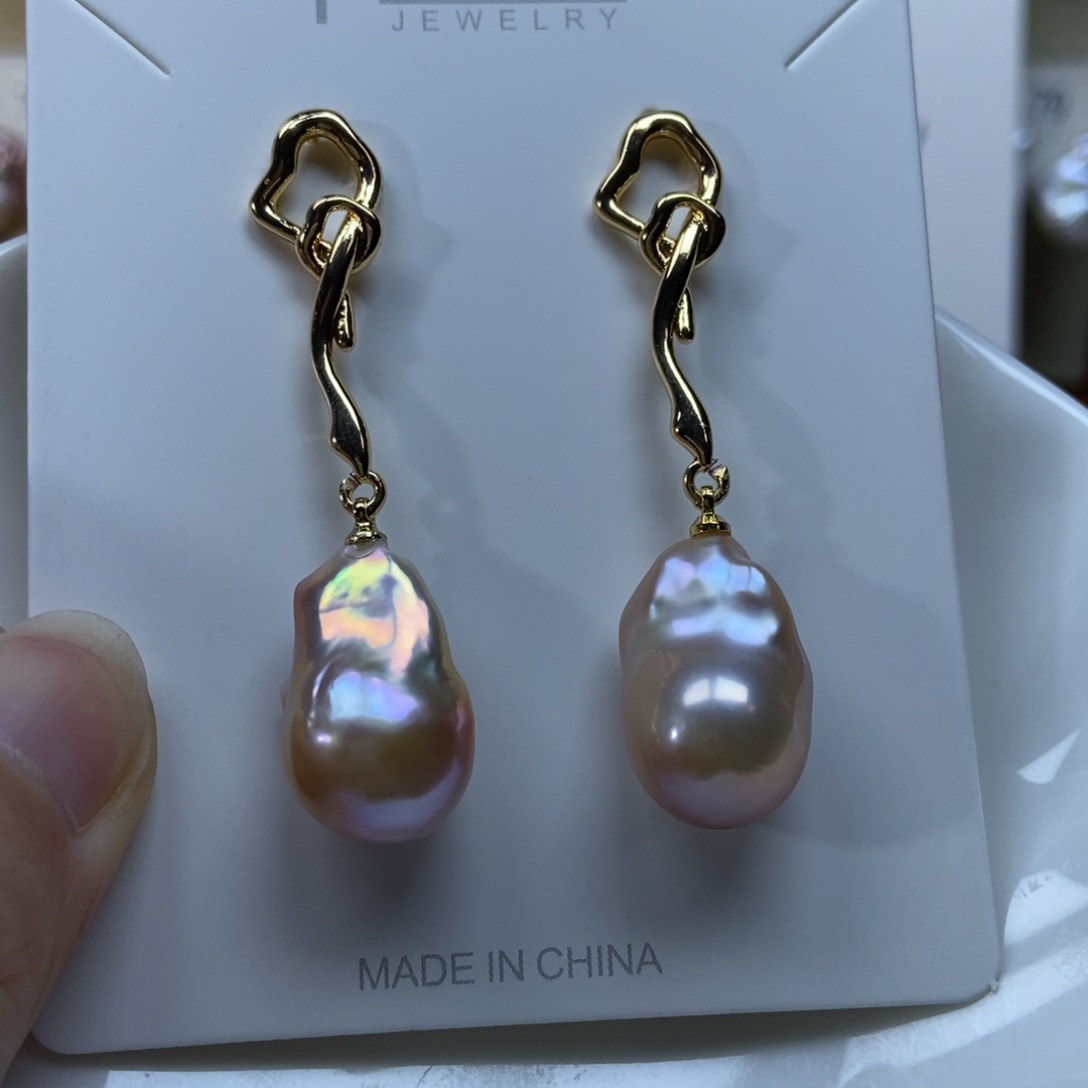 淡水珍珠耳环合金特价783