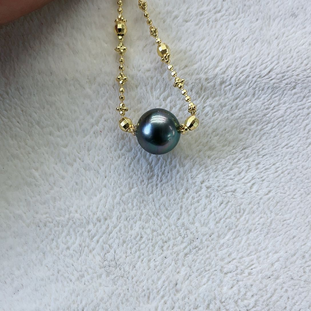 海水珍珠手绳银S925镶嵌