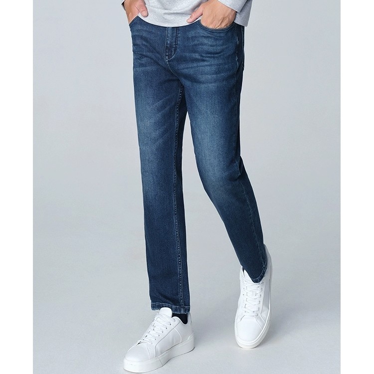 【拇指】173本命裤25秋季新款中腰直筒羊毛暖柔牛仔裤J23J-G12-2