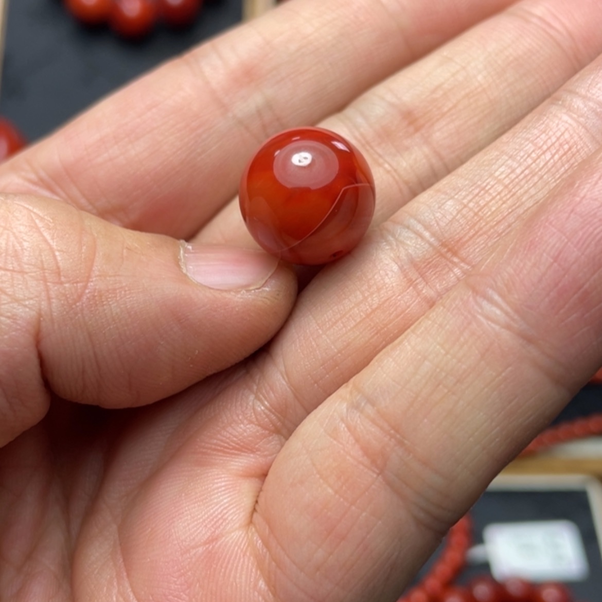 【闪购商品】南红玛瑙单珠14发一颗未镶嵌
