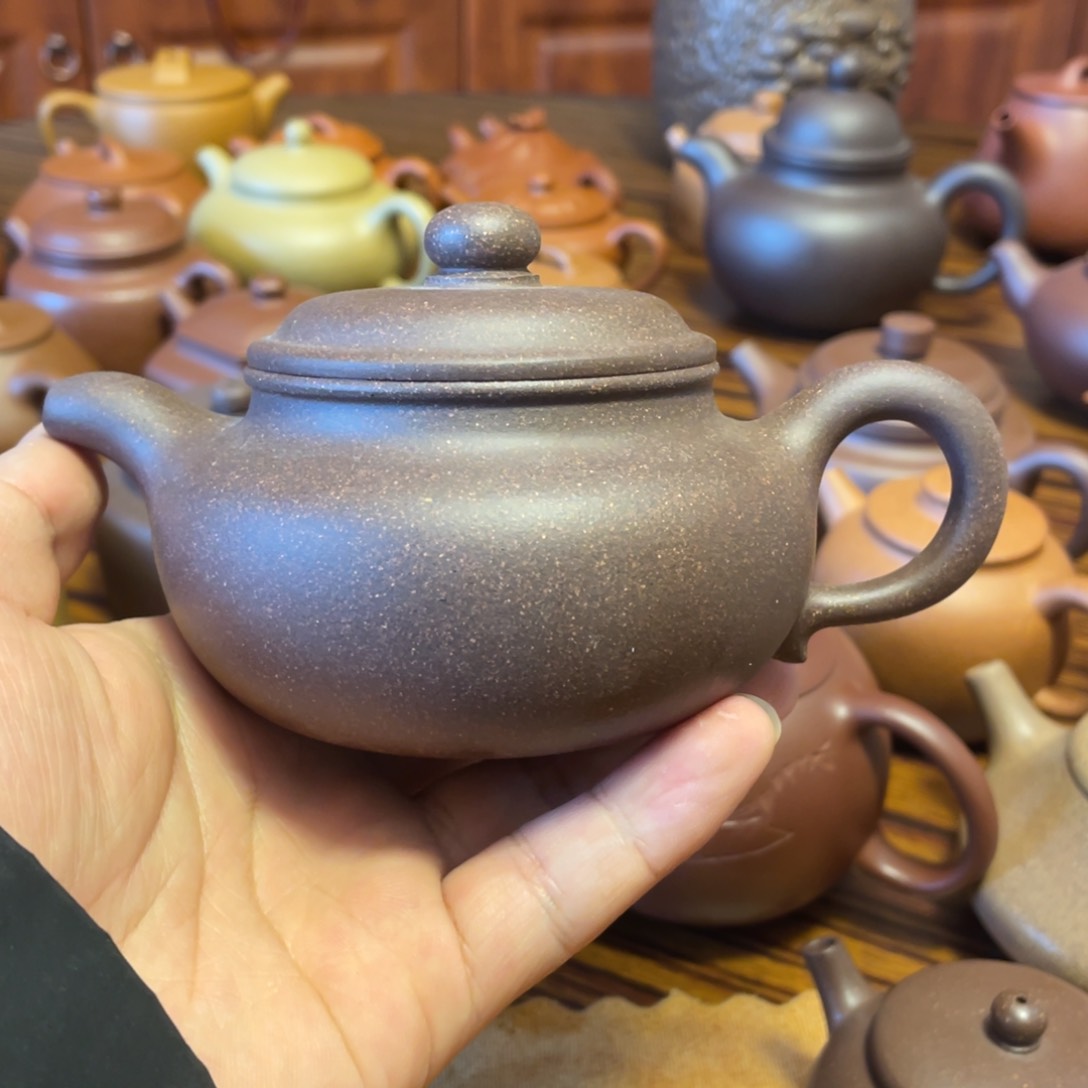 紫砂茶壶全手工仿古段泥220cc