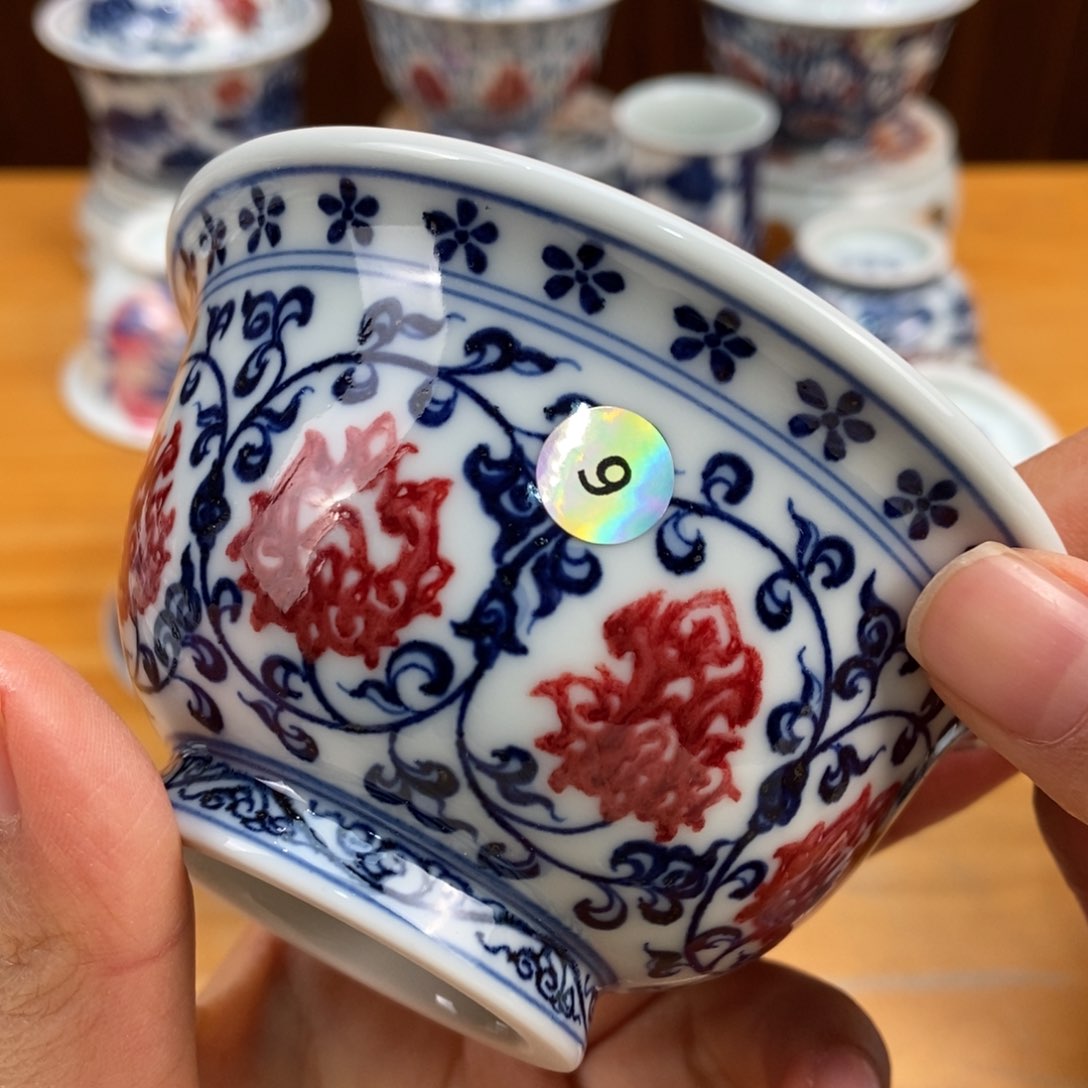 手绘现代茶具非古董