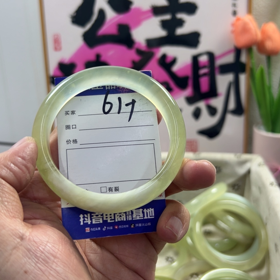 蛇纹石玉手镯未镶嵌608