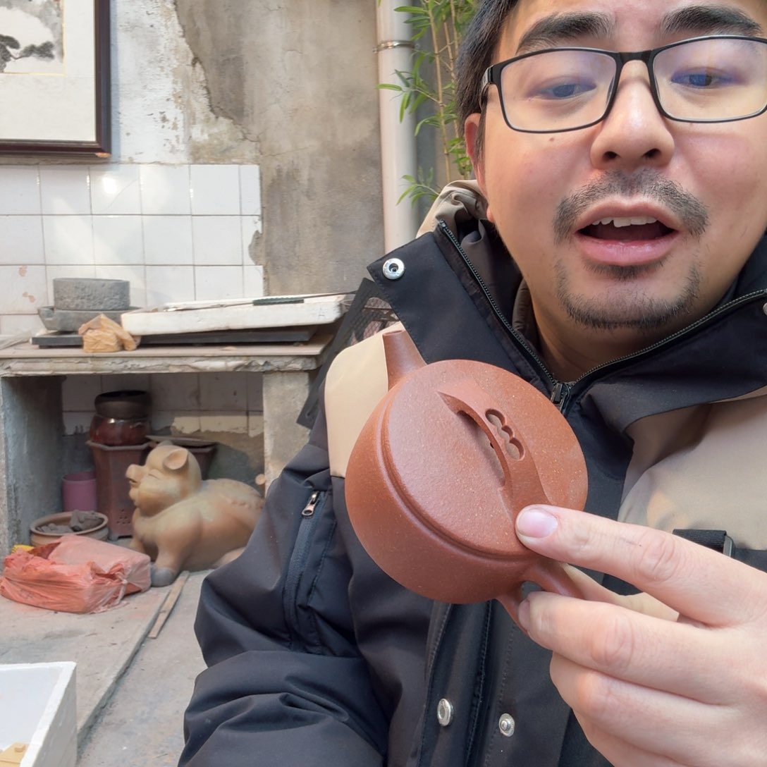 紫砂茶壶红将坡小汉瓦