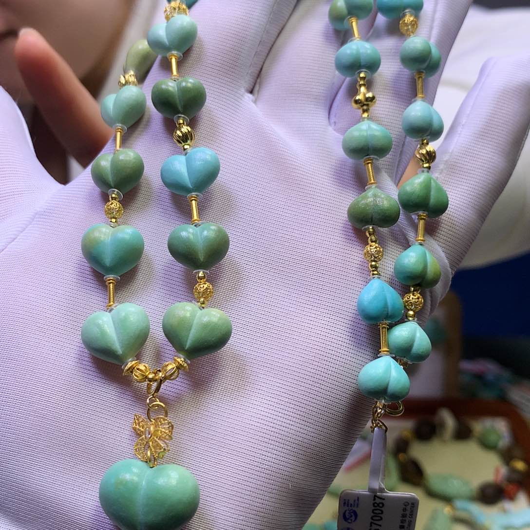 绿松石18K金镶嵌套装