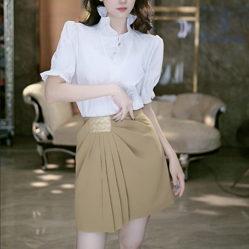 SEJI/瑟纪5-6【复古格调】时尚设计感气质百搭半裙