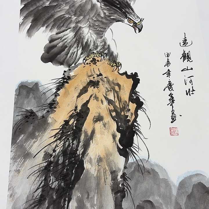 夏***国画徐文清书法对联！