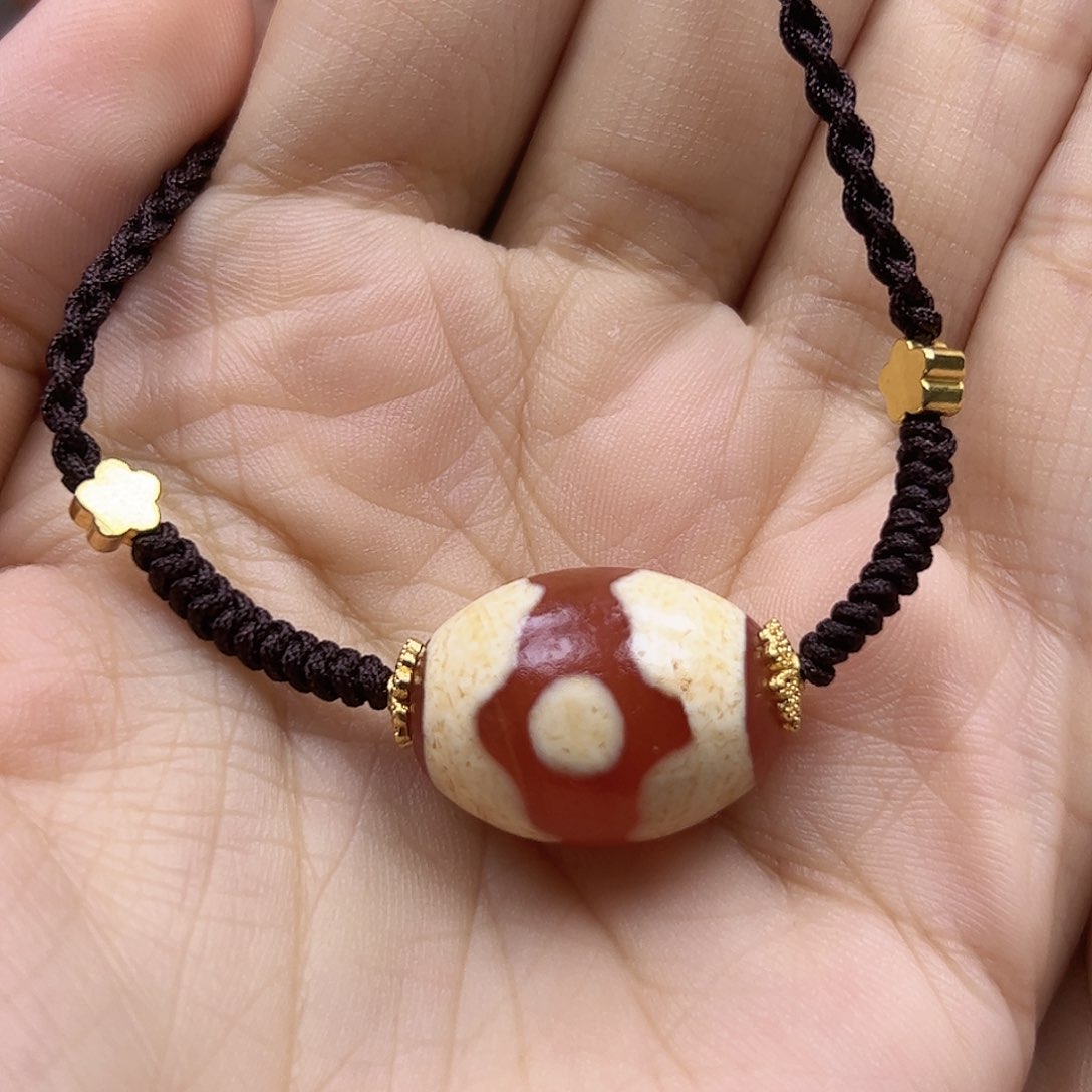 玛瑙/玉髓颈饰合金枝*玫