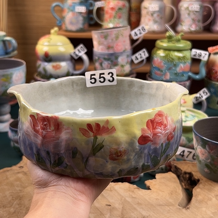 杯景德镇陶瓷手绘作品553