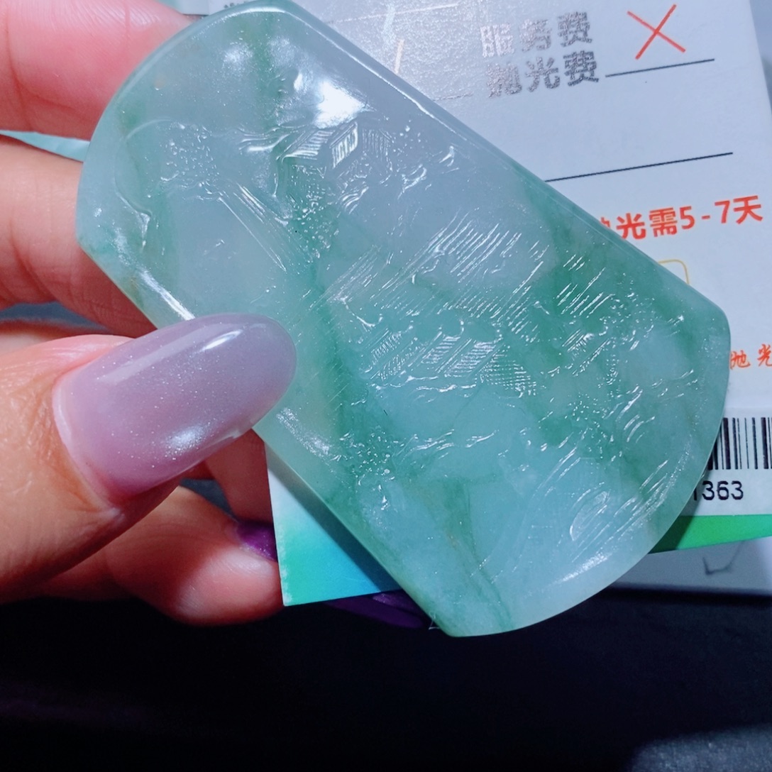 定制翡翠未镶嵌定制翡翠毛货挂件