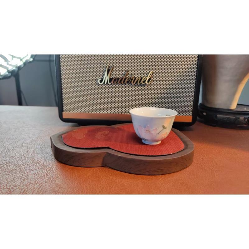 A207【蜕观堂】景德镇手工手绘玉兰福灵杯  50ml 