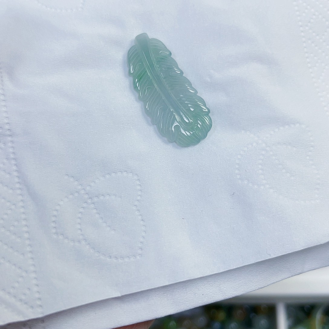 翡翠散珠翡翠羽毛1个