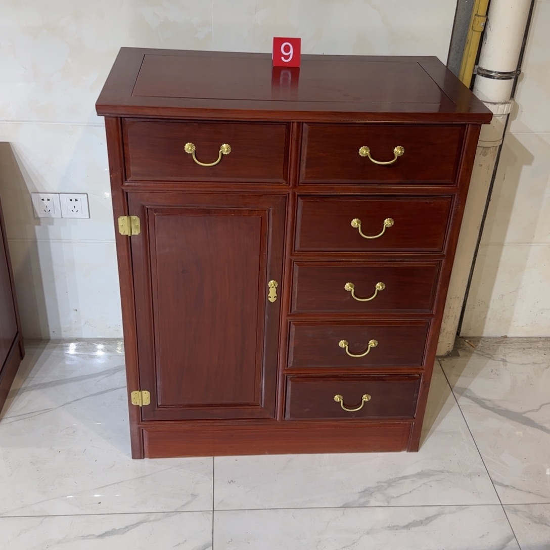 花梨木类成套家具用****7刚果花梨六斗柜