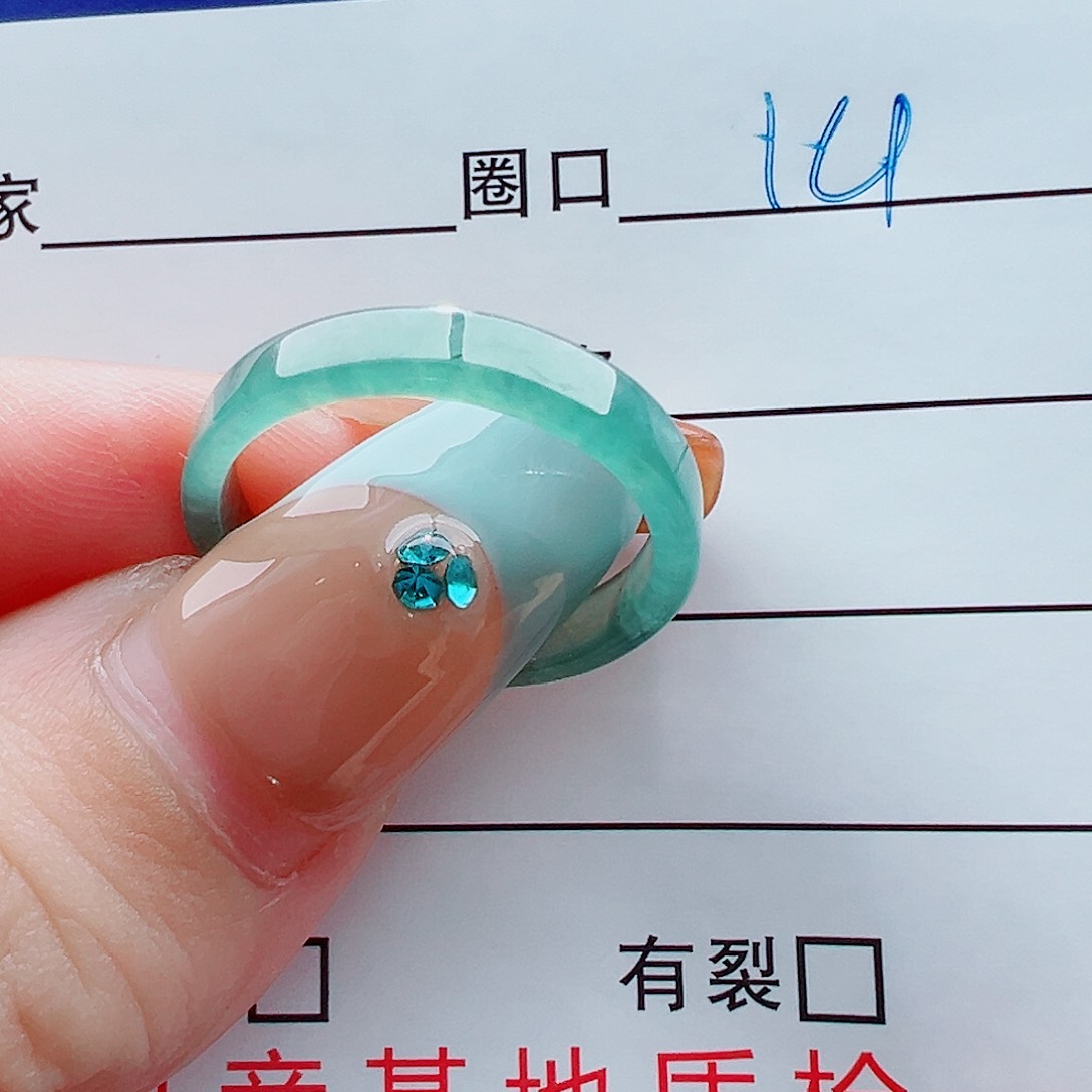 未镶嵌戒指翡翠戒圈