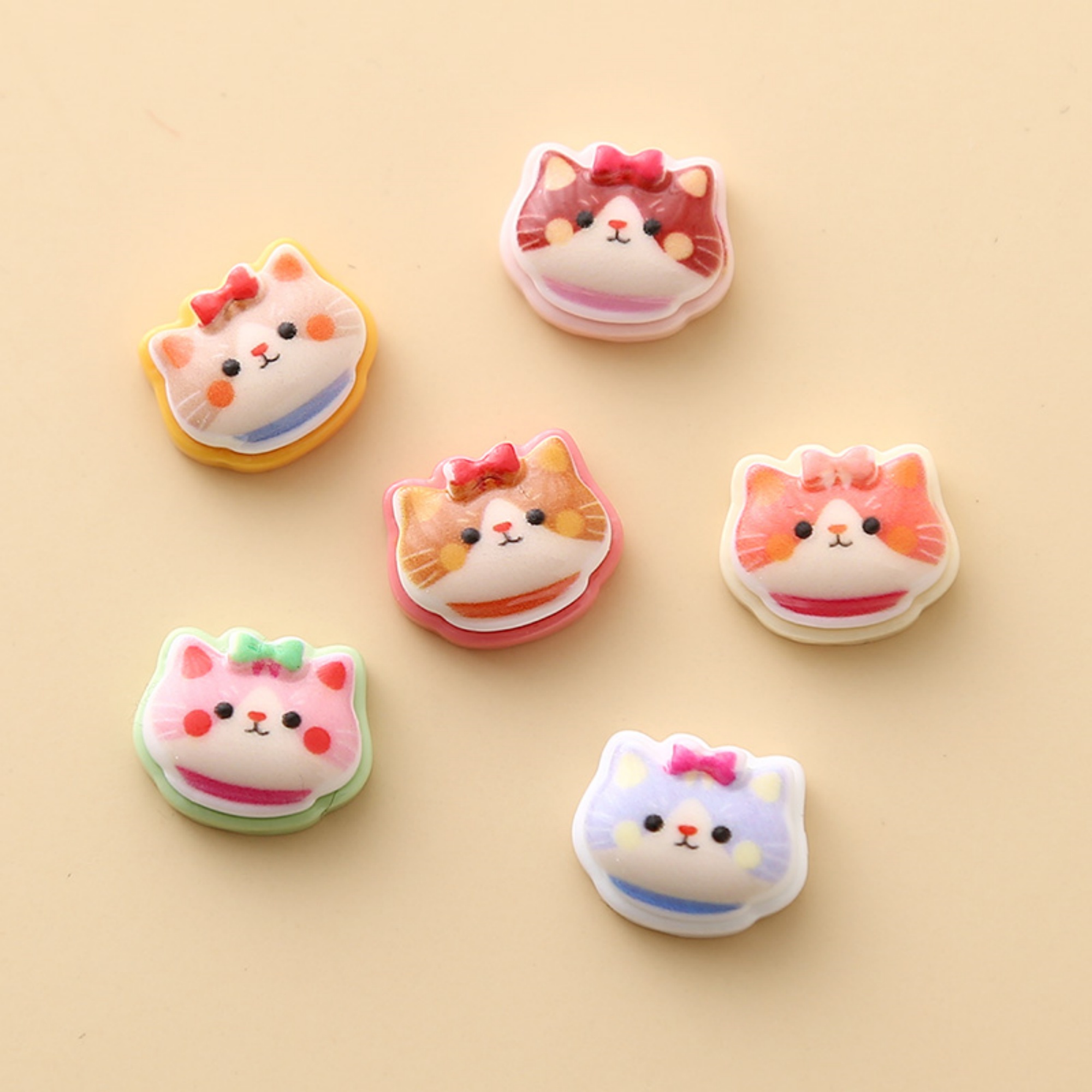 想念定制 喵奇物语 迷你小卡喵咪系列树脂配件DIY