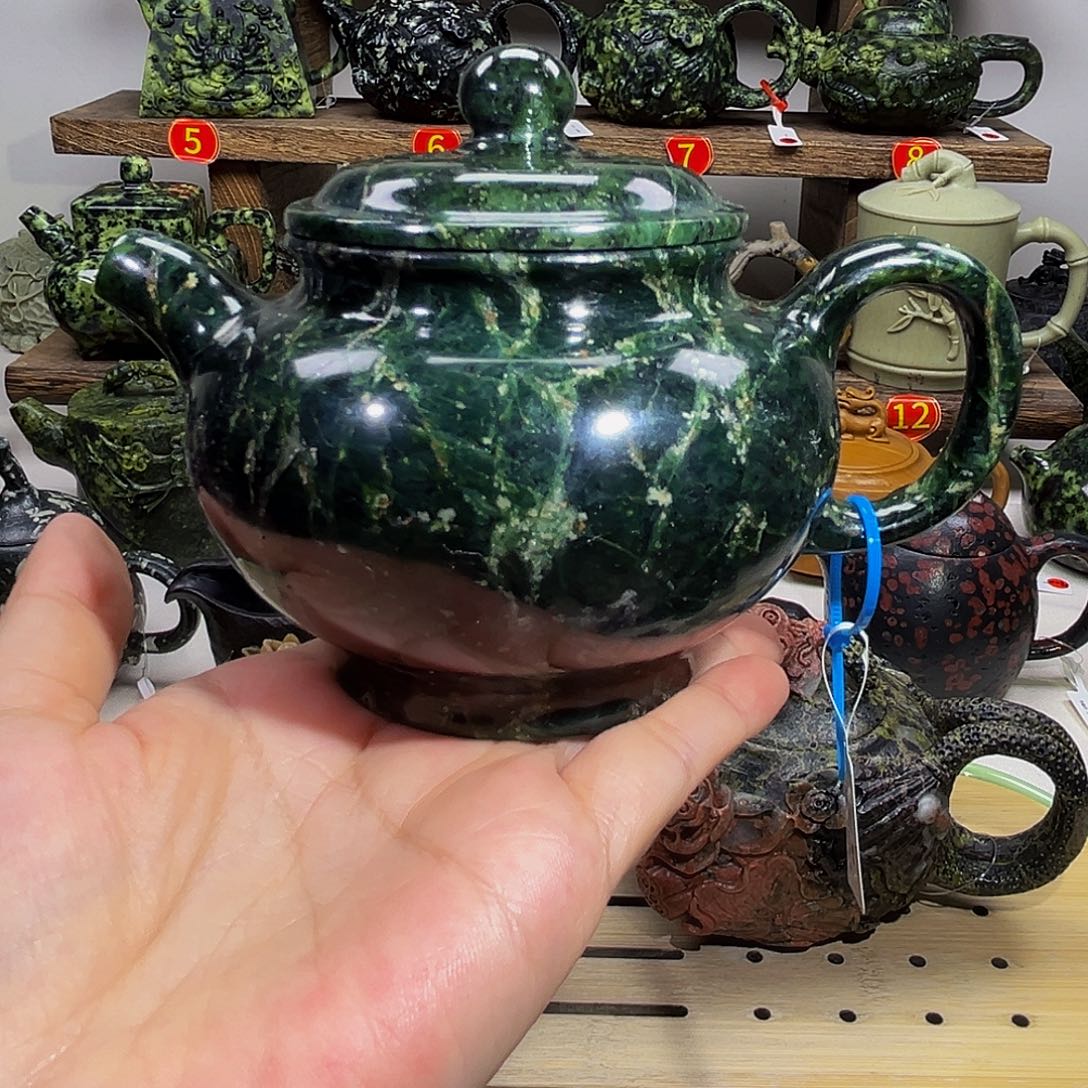 石材藏玉药王石掇只壶微微暇