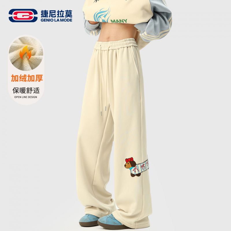 【敖瑞鹏代言】GENIOLAMODE腊肠狗卫裤男冬季加绒加厚休闲裤子