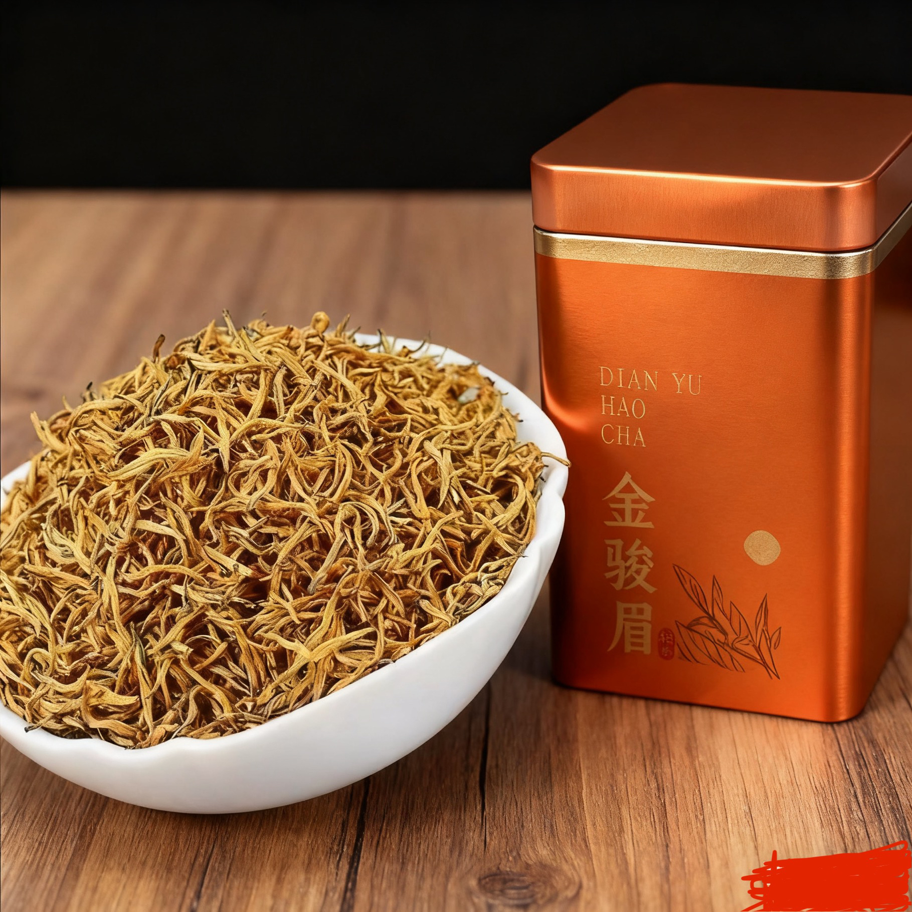 高货全芽头全黄芽中芽金骏眉红茶茶叶蜜香果香花香浓香耐泡武夷山