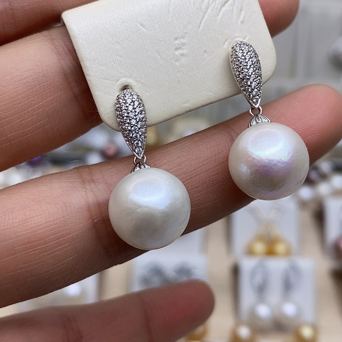 淡水珍珠颈饰银S925镶嵌