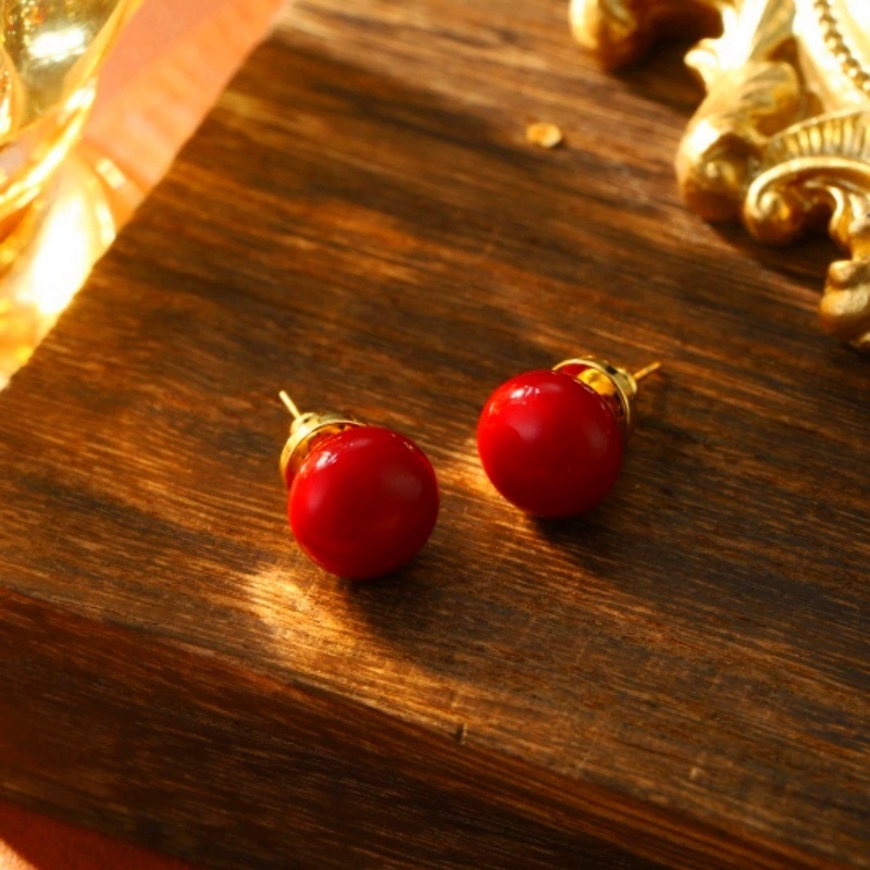 铜合金仿珍珠耳饰 高级珍珠耳饰女耳钉轻奢小众设计感气质耳饰