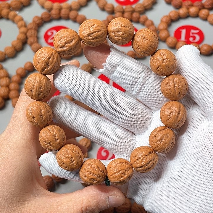 文玩核桃手串西瓜筋肉感小圆16mm