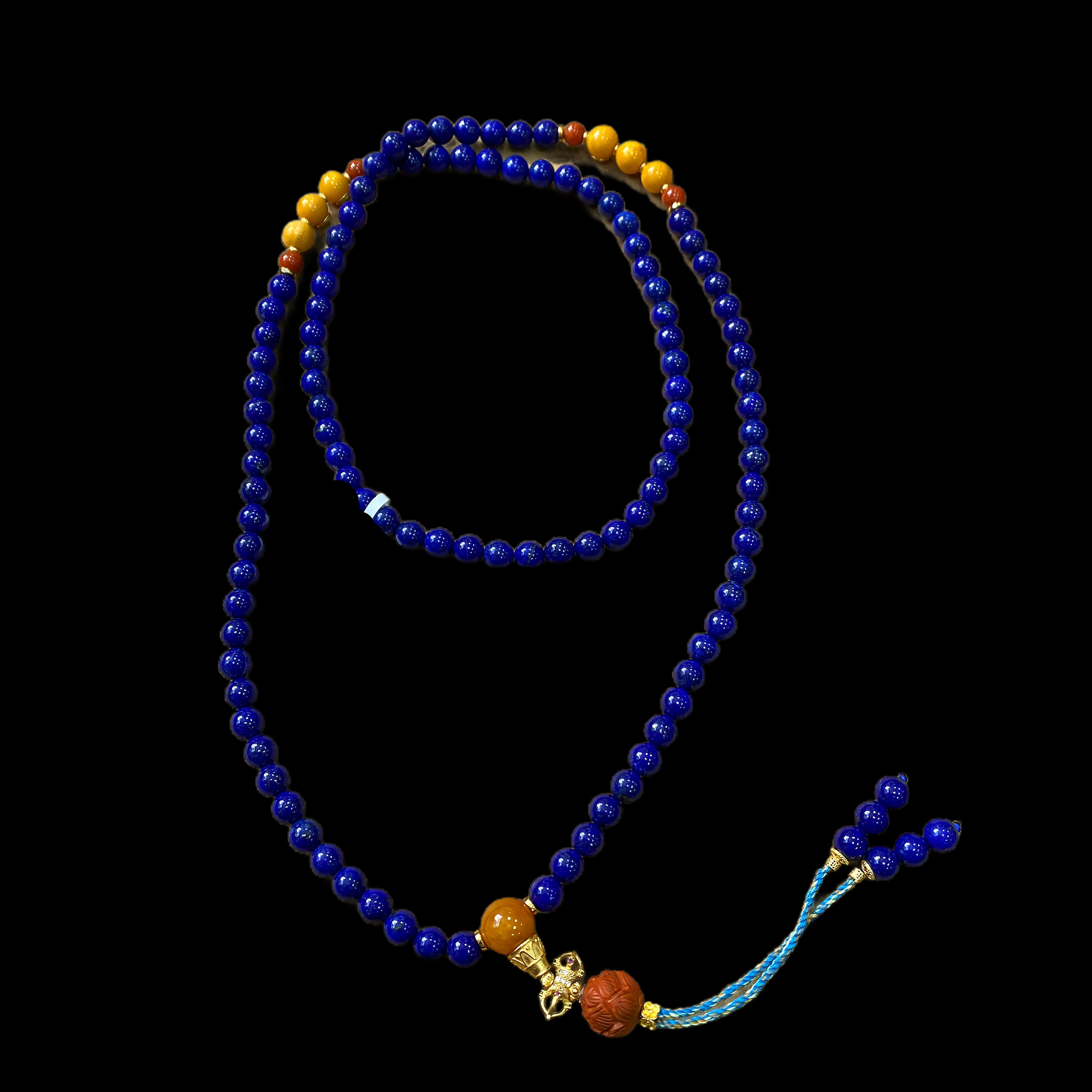 0588-青金石项链多样性发一