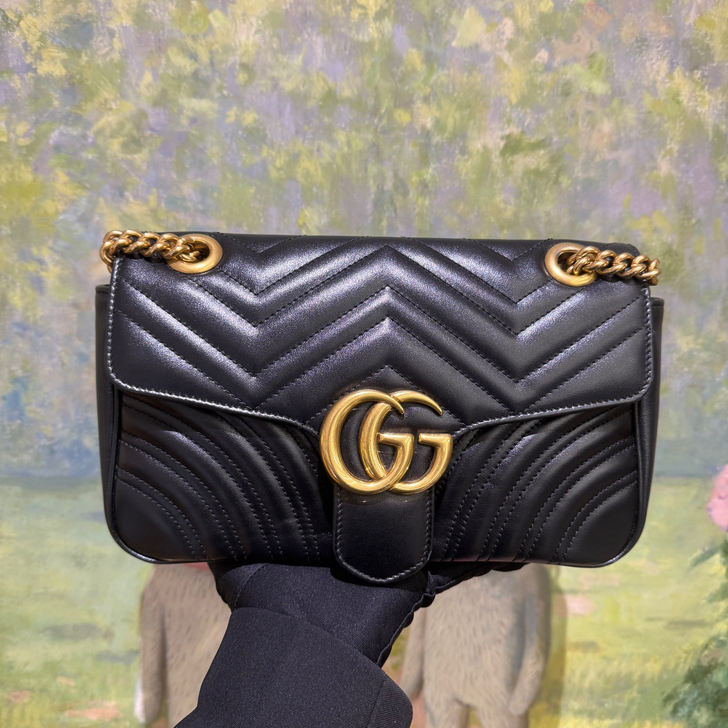 95新 GUCCI/古驰 17921613/KIKIFIFI/黑金马蒙26