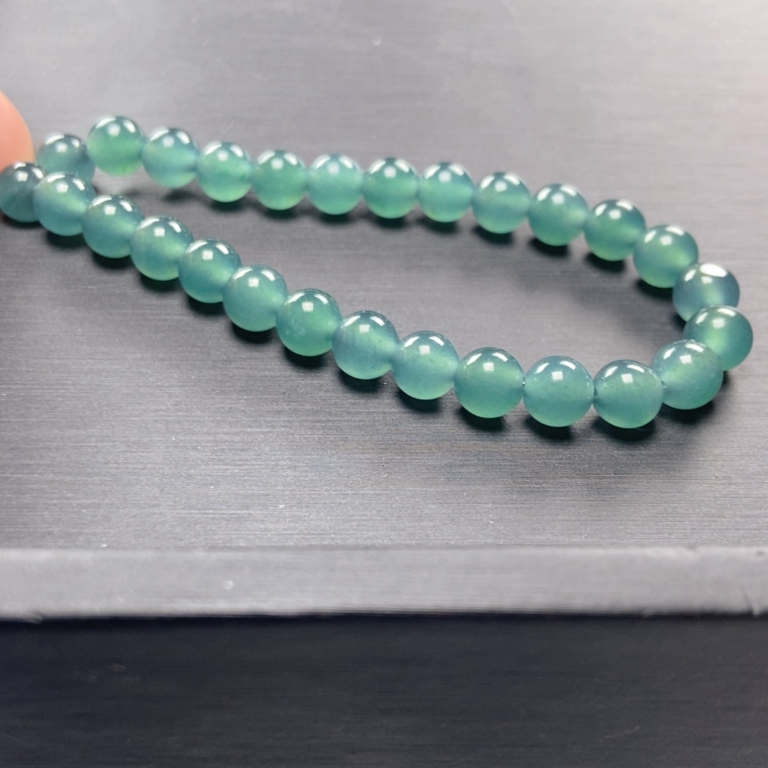 翡翠手链未镶嵌手链卡6.2。30颗