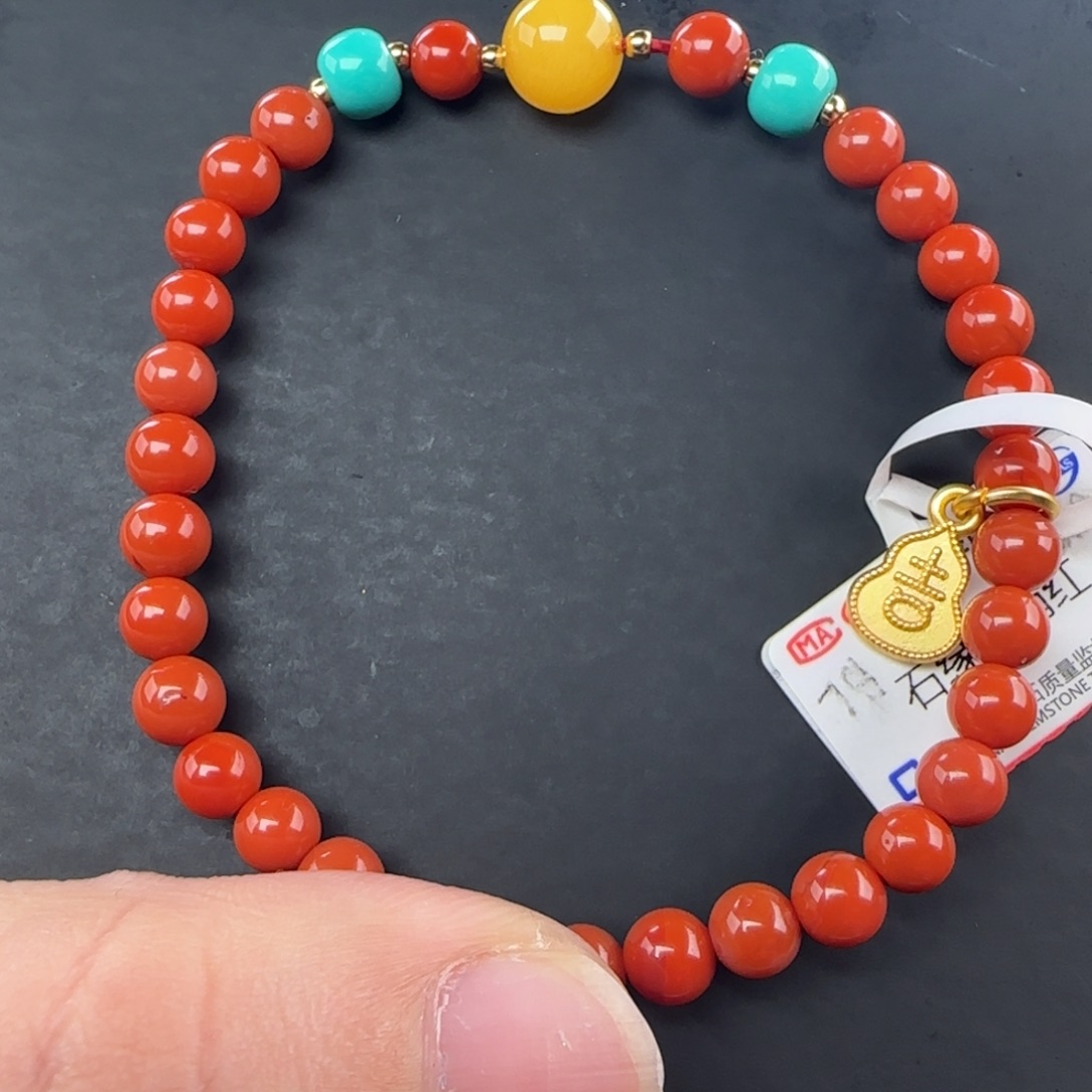 南红玛瑙未镶嵌手链